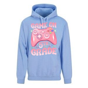 Game On 5Th Grade Back To School 5Th Grade Video Games Funny Gift Unisex Surf Hoodie