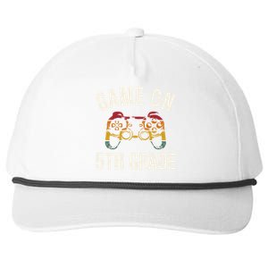 Game On 5Th Grade Funny Back To School First Day Of Sc Great Gift Snapback Five-Panel Rope Hat