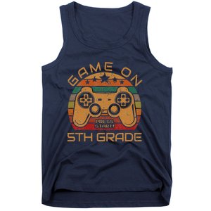 Game On 5th Grade First Day Gamer Gift Back To School Tank Top