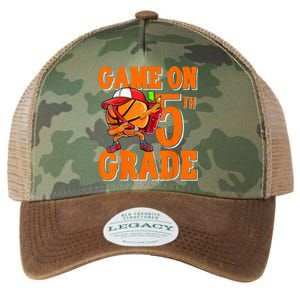 Game On 5th Grade Basketball Dabbing Retro Player Legacy Tie Dye Trucker Hat