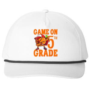 Game On 5th Grade Basketball Dabbing Retro Player Snapback Five-Panel Rope Hat