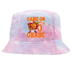 Game On 5th Grade Basketball Dabbing Retro Player Tie-Dyed Bucket Hat