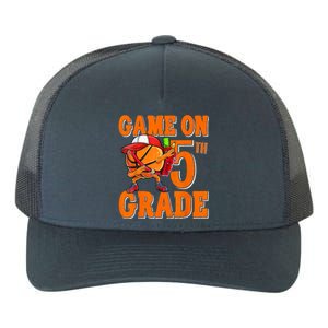 Game On 5th Grade Basketball Dabbing Retro Player Yupoong Adult 5-Panel Trucker Hat