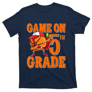 Game On 5th Grade Basketball Dabbing Retro Player T-Shirt