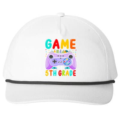 Game On 5Th Grade First Day Of 5Th Grade Back To Gift Snapback Five-Panel Rope Hat