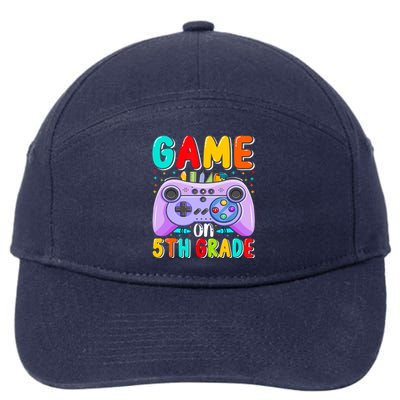 Game On 5Th Grade First Day Of 5Th Grade Back To Gift 7-Panel Snapback Hat