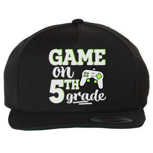 Game On 5Th Grade Gift Wool Snapback Cap