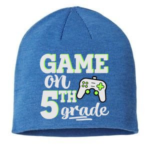 Game On 5Th Grade Gift Sustainable Beanie