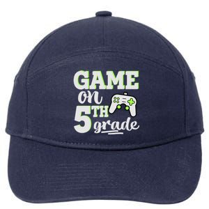 Game On 5Th Grade Gift 7-Panel Snapback Hat