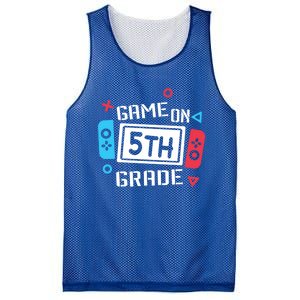 Game On 5Th Grade Funny Gift Fifth Grade Back To School Cute Gift Mesh Reversible Basketball Jersey Tank