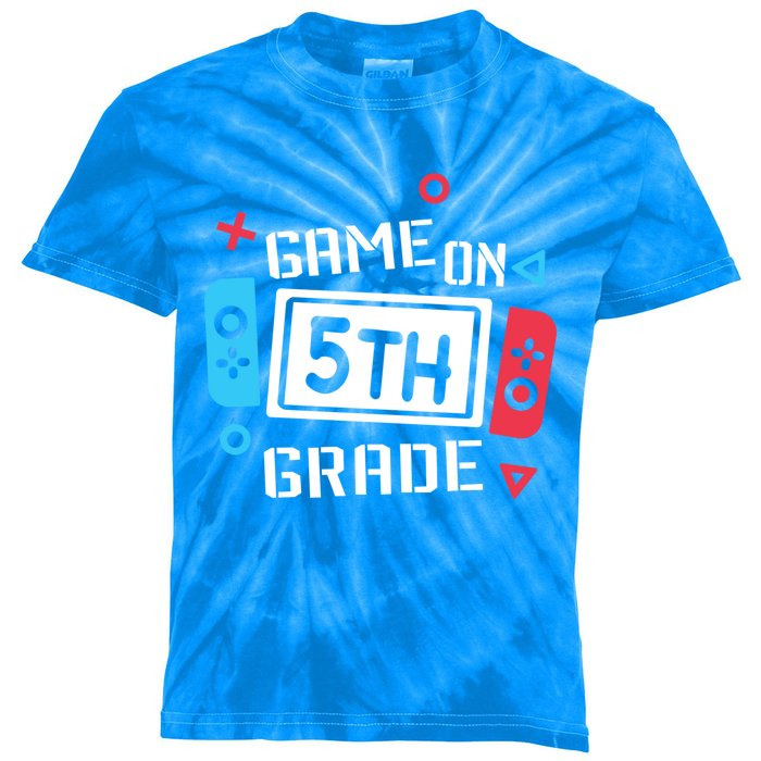 Game On 5Th Grade Funny Gift Fifth Grade Back To School Cute Gift Kids Tie-Dye T-Shirt