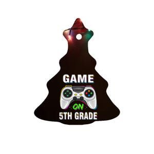 Game On 5th Grade Fifth Grade Back To School Ceramic Tree Ornament