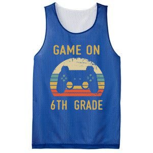 Game On 6Th Grade Cool Gift 6Th Graders Gamers Back To School Great Gift Mesh Reversible Basketball Jersey Tank