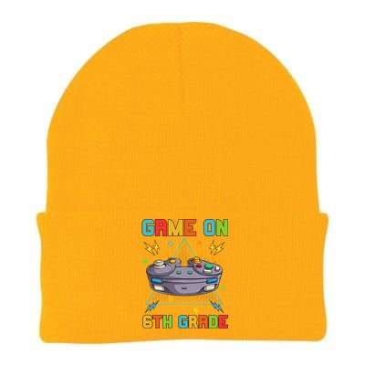 Game On 6Th Grade Funny Back To School 6Th Grade Video Games Gift Knit Cap Winter Beanie