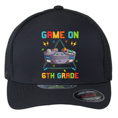 Game On 6Th Grade Funny Back To School 6Th Grade Video Games Gift Flexfit Unipanel Trucker Cap