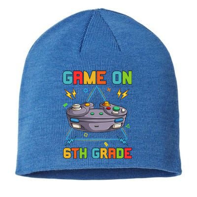 Game On 6Th Grade Funny Back To School 6Th Grade Video Games Gift Sustainable Beanie