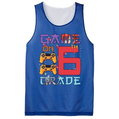 Game On 6Th Sixth Grade 6Th Grade First Day Of School Gift Mesh Reversible Basketball Jersey Tank