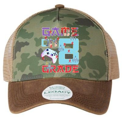 Game On 8Th Eight Grade 8Th Grade First Day Of School Meaningful Gift Legacy Tie Dye Trucker Hat