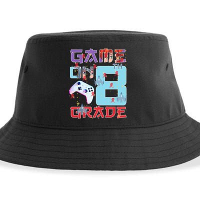 Game On 8Th Eight Grade 8Th Grade First Day Of School Meaningful Gift Sustainable Bucket Hat