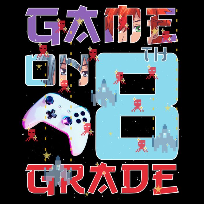 Game On 8Th Eight Grade 8Th Grade First Day Of School Meaningful Gift 7-Panel Snapback Hat