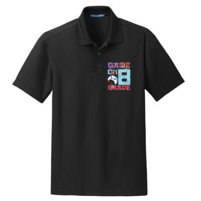Game On 8Th Eight Grade 8Th Grade First Day Of School Meaningful Gift Dry Zone Grid Polo