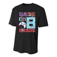 Game On 8Th Eight Grade 8Th Grade First Day Of School Meaningful Gift Youth Performance Sprint T-Shirt