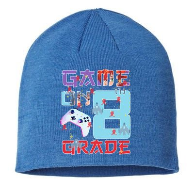 Game On 8Th Eight Grade 8Th Grade First Day Of School Meaningful Gift Sustainable Beanie