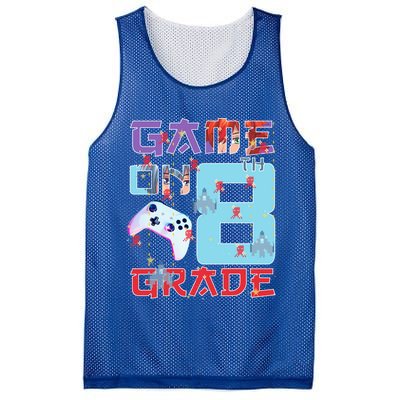 Game On 8Th Eight Grade 8Th Grade First Day Of School Meaningful Gift Mesh Reversible Basketball Jersey Tank