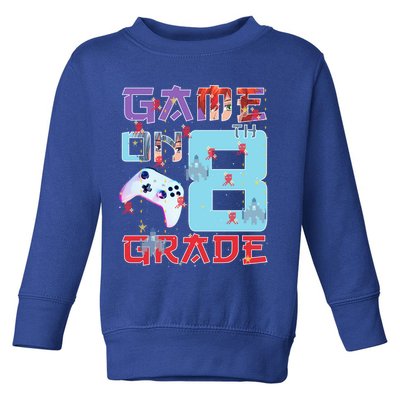 Game On 8Th Eight Grade 8Th Grade First Day Of School Meaningful Gift Toddler Sweatshirt