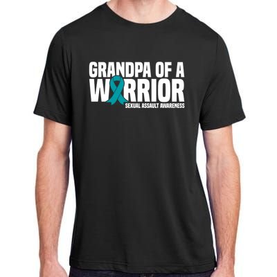 Grandpa Of A Warrior Sexual Assault Awareness Gift Adult ChromaSoft Performance T-Shirt