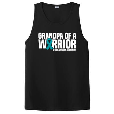 Grandpa Of A Warrior Sexual Assault Awareness Gift PosiCharge Competitor Tank