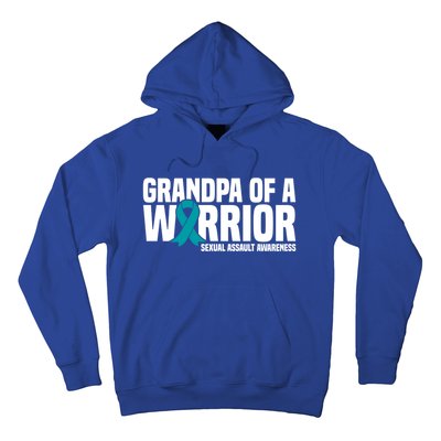 Grandpa Of A Warrior Sexual Assault Awareness Gift Hoodie