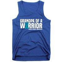 Grandpa Of A Warrior Sexual Assault Awareness Gift Tank Top