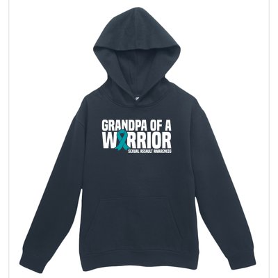 Grandpa Of A Warrior Sexual Assault Awareness Gift Urban Pullover Hoodie