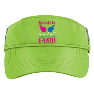 Grandma Of An Angel Miscarriage Awareness Infant Loss Gift Adult Drive Performance Visor