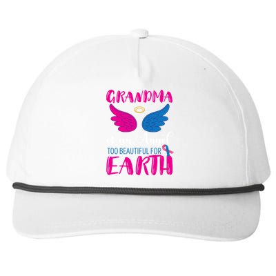 Grandma Of An Angel Miscarriage Awareness Infant Loss Gift Snapback Five-Panel Rope Hat