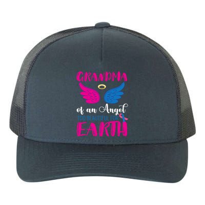 Grandma Of An Angel Miscarriage Awareness Infant Loss Gift Yupoong Adult 5-Panel Trucker Hat