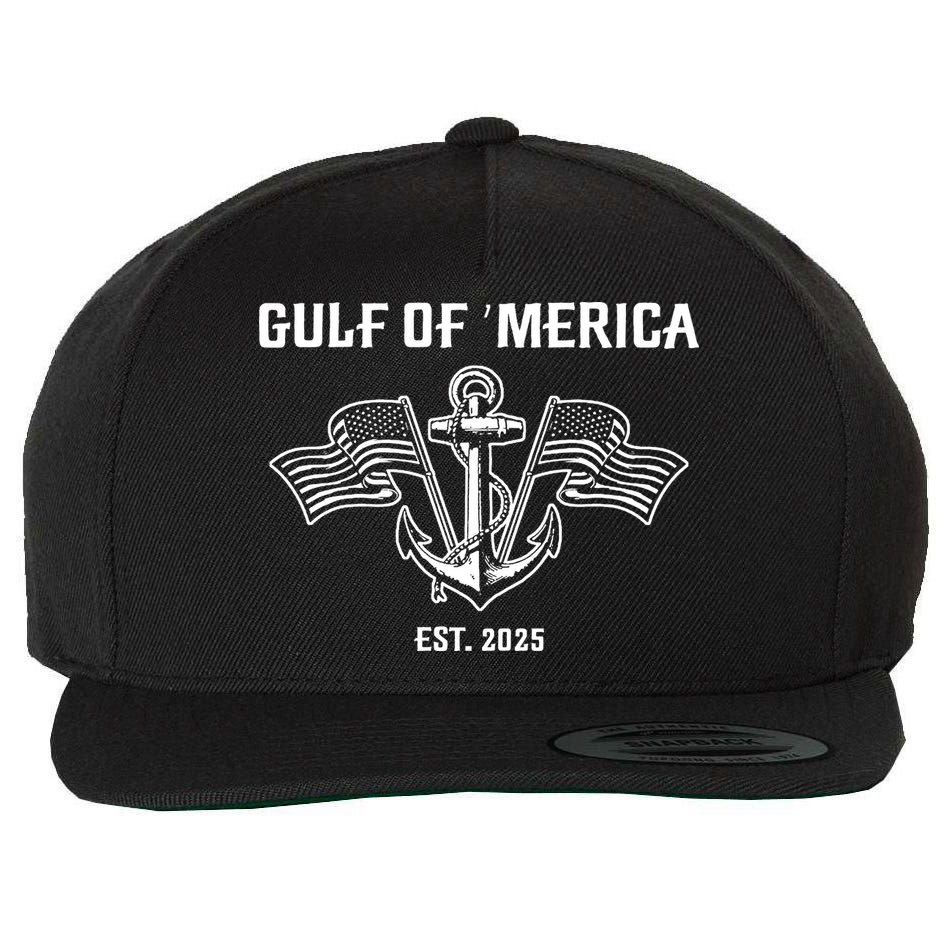 Gulf Of America Wool Snapback Cap