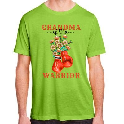 Grandma Of A Warrior Ney Cancer Awareness Support Squad Gift Adult ChromaSoft Performance T-Shirt