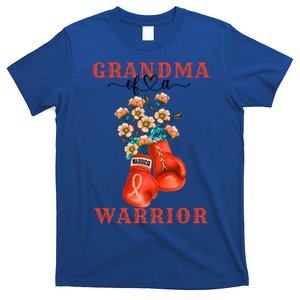 Grandma Of A Warrior Ney Cancer Awareness Support Squad Gift T-Shirt