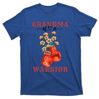 Grandma Of A Warrior Ney Cancer Awareness Support Squad Gift T-Shirt