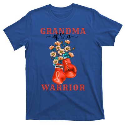 Grandma Of A Warrior Ney Cancer Awareness Support Squad Gift T-Shirt