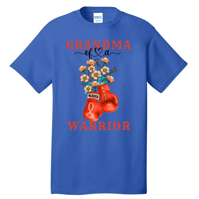 Grandma Of A Warrior Ney Cancer Awareness Support Squad Gift Tall T-Shirt