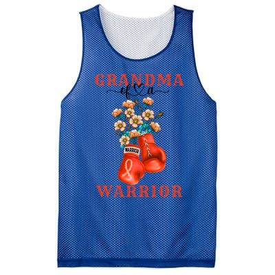 Grandma Of A Warrior Ney Cancer Awareness Support Squad Gift Mesh Reversible Basketball Jersey Tank