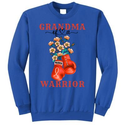 Grandma Of A Warrior Ney Cancer Awareness Support Squad Gift Tall Sweatshirt