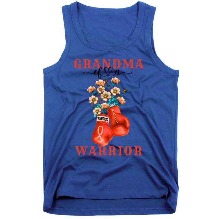 Grandma Of A Warrior Ney Cancer Awareness Support Squad Gift Tank Top