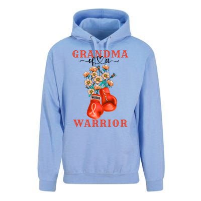 Grandma Of A Warrior Ney Cancer Awareness Support Squad Gift Unisex Surf Hoodie