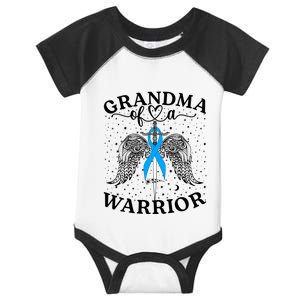 Grandma Of A Warrior Prostate Cancer Awareness Support Squad Gift Infant Baby Jersey Bodysuit