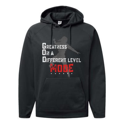 Greatness On A Different Level Mode Performance Fleece Hoodie