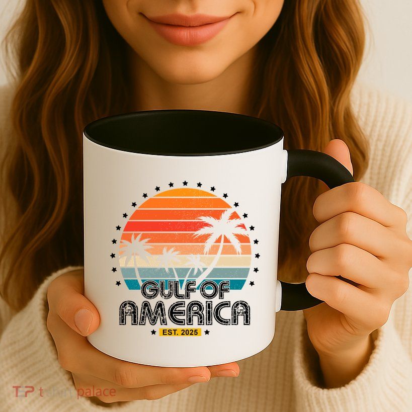 Gulf Of America President Trump Est 2025 Coffee Mug